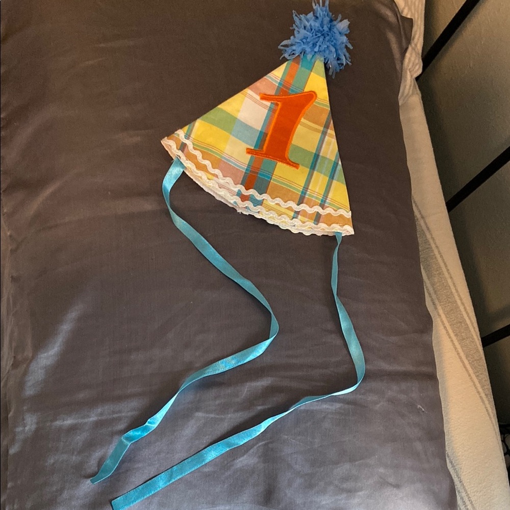 One year old birthday hat for first birthday